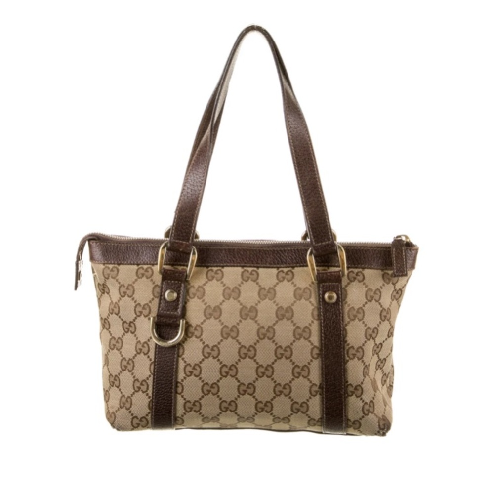 Authentic Gucci Mini GG Canvas Abbey Tote